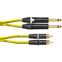 CORDIAL Jack/RCA 1,5m jaune