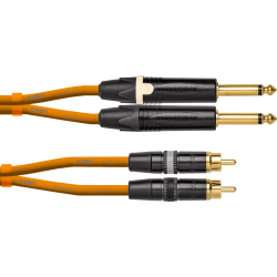 CORDIAL Jack/RCA 1,5m orange