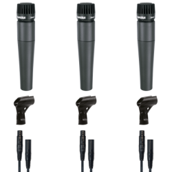 SHURE SM57 - Pack de 3 avec...