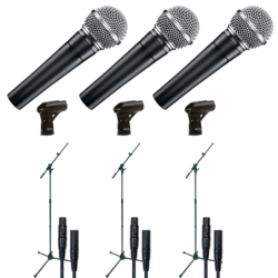 SHURE SM58 - Pack de 3 avec...